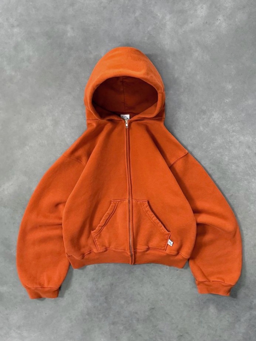 Akimbo Burnt Orange Zip up hoodie - Picture 4 of 4
